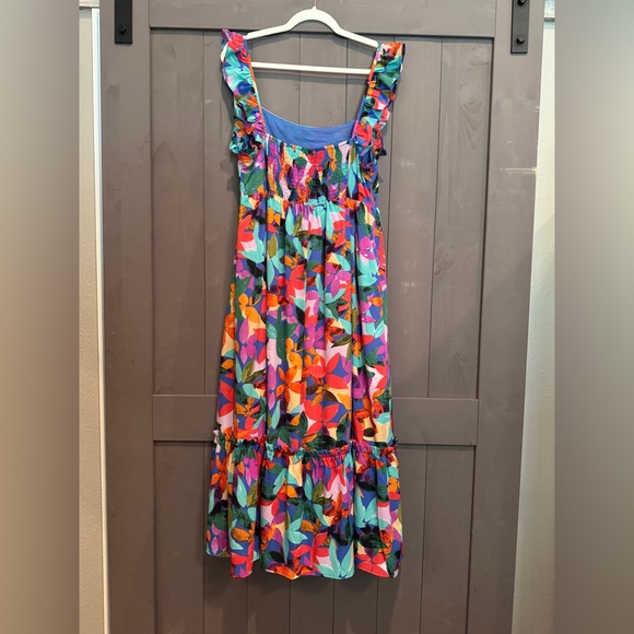 ee:some tropical print dress size large - Picture 2 of 4